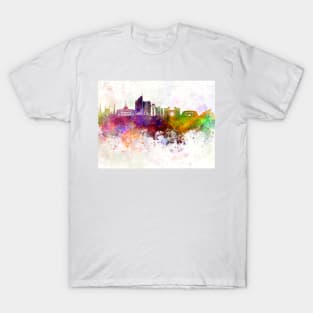 Astana skyline in watercolor background T-Shirt